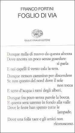 Bestseller Foglio di via e altri versi