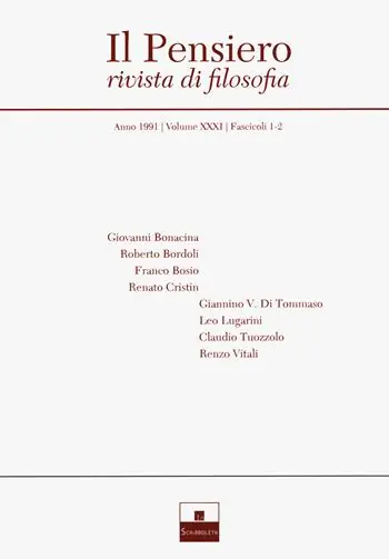 Veilige Betaling Il pensiero. Rivista di filosofia (1991). Vol. 31/1-2