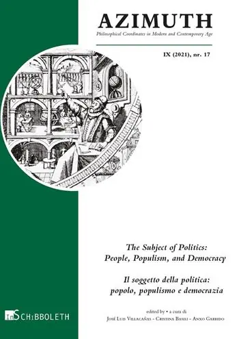 Aanbieding Azimuth (2021). Vol. 17 The subject of politics-Il soggetto della politica