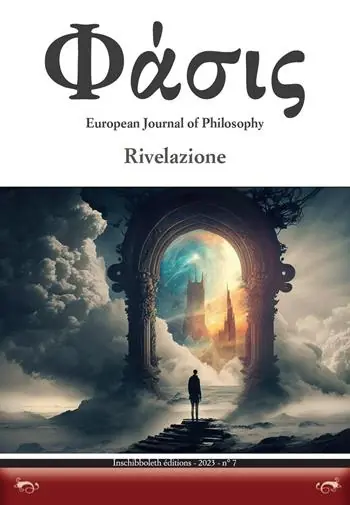 Voordeelprijs Phàsis. European journal of philosohy (2023). Vol. 7 Rivelazione