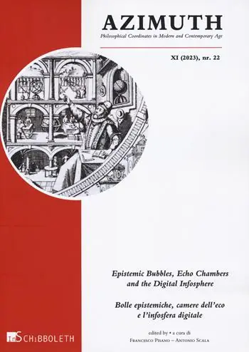 Dagaanbieding Azimuth. Philosophical coordinates in modern and contemporary age (2023). Ediz. bilingue. Vol. 22 Epistemic bubbles, echo chambers and the digital infosphere-Bolle epistemiche, camere dell‘eco e l‘infosfera digitale