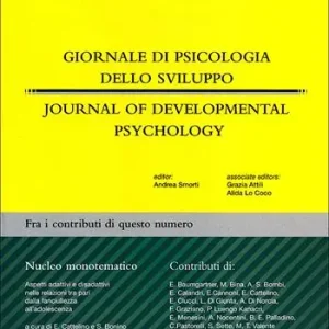 Aanbieding Giornale di psicologia dello sviluppo. Febbraio-Maggio 2011. Ediz. italiana e inglese. Vol. 98